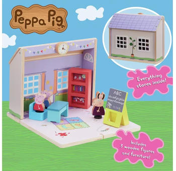 Character Options Peppa's Wood Play Schoolhouse Playset