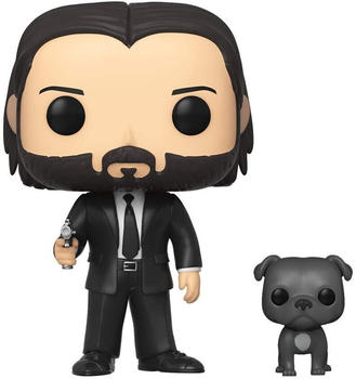 Funko Pop! Movies: John Wick in Black Suit w/Dog Collectible Figure
