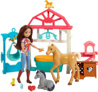 MATTEL HCH37, MATTEL HCH37 Spirit Luckys Tierbaby-Pflegestation mit Pony &...