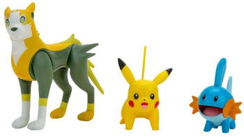 Jazwares Pokémon Battle Figure Set - Hydropi, Pikachu, Bellektro