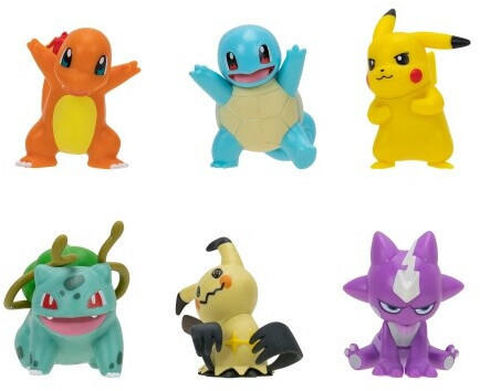 Jazwares Pokémon - Battle Figure Multipack - 6 Pack: Pikachu #2 ...