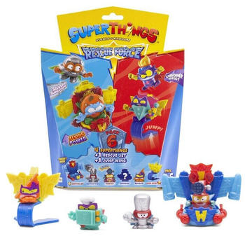 MagicBox Superthings Rivals Of Kaboom Rescue Force Pack 6 (4 SuperThings + 1 Rescue Jet + 1 Jump Wing) assorted