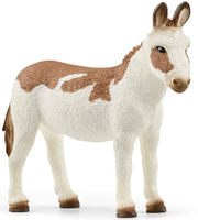 Schleich 13961, Schleich Farm World Amerikanischer Esel, gefleckt, Spielfigur