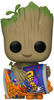 Funko 70654, Funko POP Marvel I am Groot - Groot with Cheese Puffs