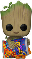 POP - Marvel - I am Groot -Groot with Cheese Puffs (Funko Figuren)