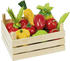 Goki Holzkiste mit 10 Obst und Gemüse