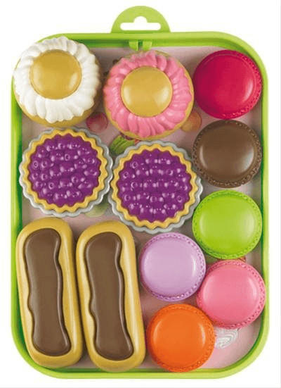 Ecoiffier Tablett mit bunten Süßwaren