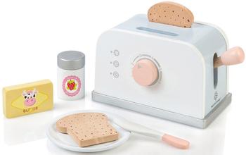 Musterkind Toaster-Set Olea weiß/graublau