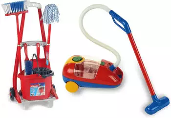 Theo Klein Vileda Besenwagen inkl. Staubsauger (6742)