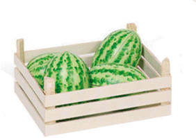 Goki Melonen in Obstkiste