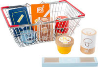 Small Foot 11443, Small Foot - Wooden Play Food in Shopping Basket