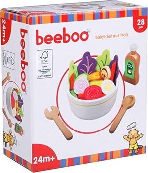 Beeboo Salat-Set aus Holz 28-tlg. (45009017)