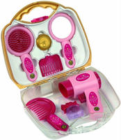 Theo Klein 5273 Frisierkoffer | Mit Haartrockner, umfangreichen Styling-Accessoires,