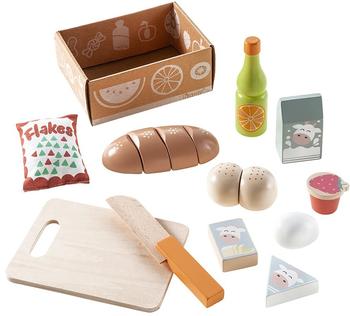 Howa Spiellebensmittel Frühstücksset, (12-tlg), aus Holz, für Kaufladen Kinderküche