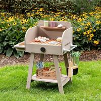 MUDDY BUDDY Kinder-Grill "BBQ Chef" Outdoor Spielgrill, warmgrau