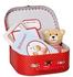 Die Spiegelburg Spiegelburg Neugeborenen-Geschenkset Spiegelburg Geschenkset Teddy im Köfferchen BabyGl (Packung, 4-tlg., Packung) rot