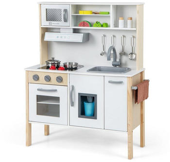 Costway Spielküche mit 18 tlg. Zubehör (TP10125WH)
