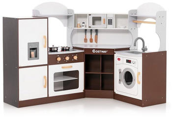 Costway Spielküche aus Holz braun (FY32204)