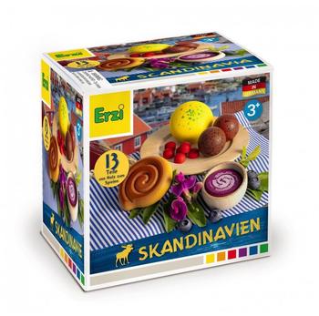 Erzi Kaufladenzubehör Sortierung Skandinavien Teller mit Köttbullar (28137)
