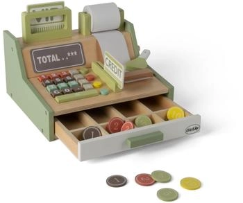 Dantoy Holz-Kassenregister Set 17-teilig (4770)