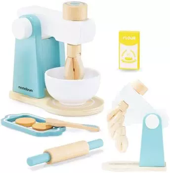 Mamabrum Holzmixer Spielset mit Zubehör, Kinder ab 3 Jahren (MAM19 BLENDER)