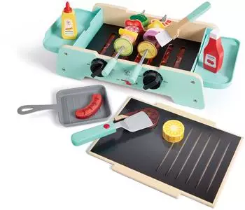 HaPe Crackling Barbecue Griddle and Grill, blau, Kinder (E3214)