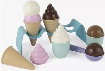 Dantoy Eis-Spielzeugset 14-teilig, Rollenspiel Eisdiele (4846)