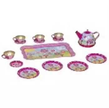 Goki Teeservice "Funky Flowers" aus Blech, 14-teilig (51441)