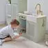 Teamson Kids Little Chef Chester Spielküche, grün, 12 Zubehörteile (T-PK-0032-00D)
