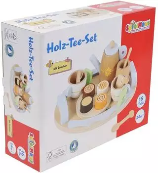 Vedes Holz Tee-Set, 16-teilig