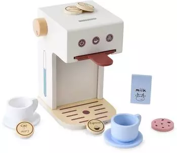 Mamabrum Kinder-Kaffeemaschine aus Holz mit Zubehör (MAM134 COFFEE MAKER)
