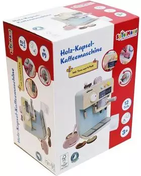 Vedes Kapsel-Kaffeemaschine mit Zubeh&ouml;r aus Holz