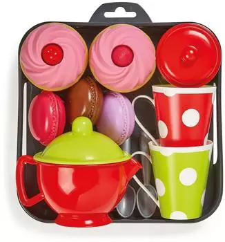 Ecoiffier Tee-Set mit Tablett und Cupcakes, 12-teilig (10960)