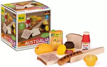 Erzi Sortierung Australien aus Holz, Kaufladenartikel für Kinder (28149)