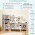 Costway Kinderküche 3in1 mit Licht & Sound, Kühlschrank, Waschmaschine
