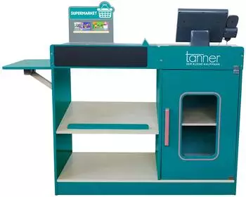 Tanner Goods Moderne Supermarkt-Theke aus Holz mit Kassensystem (0354.3)