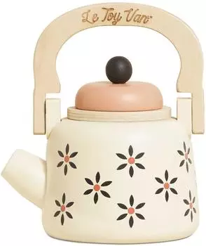 Le Toy Van Spielzeug-Wasserkocher aus Holz, beige, für Kinder (TV282)