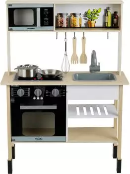 klein toys Miele Holz-Spielküche midi mit Licht und Sound (7187)