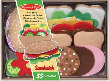 Spin Master Sandwich Spielset aus Filz, 33-teilig (6073543)