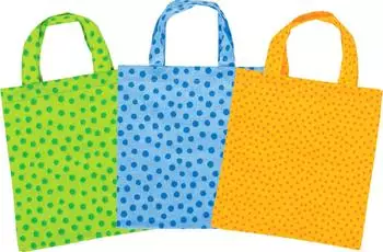 Goki Kleine Baumwolltaschen mit P&uuml;nktchen, 3er Set (60742)