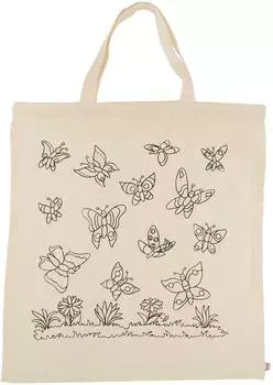 Goki Baumwollbeutel Schmetterlinge 38x42cm (58987)