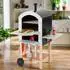 Teamson Kids My Little Helper Outdoor Pizza-Ofen Spielset, 24 Zubehörteile (TD-14049B)