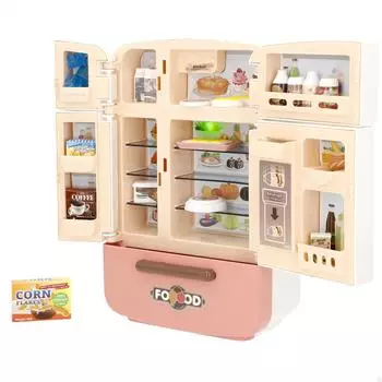 COLORBABY My Home Spielzeug-Kühlschrank mit Licht & Sound, 4 Türen (39569)