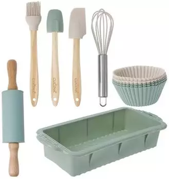 Koopman Spielzeug-Backset 12-teilig, pastellgrün, Kinder (1340146)