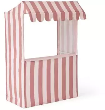 Kids Concept Marktstand gestreift altrosa 83x43x125cm (Ajdi)
