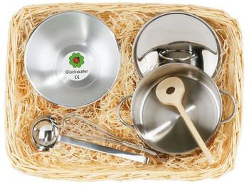 Glückskäfer Koch-Set Edelstahl im Korb