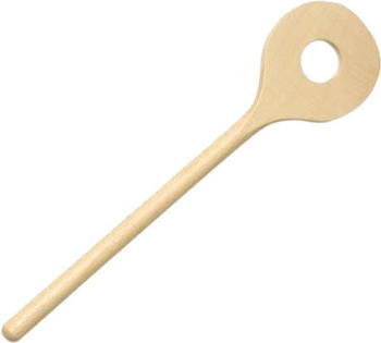Glückskäfer Holzlöffel rund gelocht (30533)