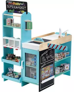 klein toys Supermarkt, Holz
