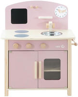 roba Spielk&uuml;che "Spielk&uuml;che, rosa/natur" mit Kreidetafel, Pfanne und K&uuml;chezubeh&ouml;r