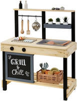 MUDDY BUDDY Outdoor-Spielk&uuml;che "Grill & Chill" natur - schwarz